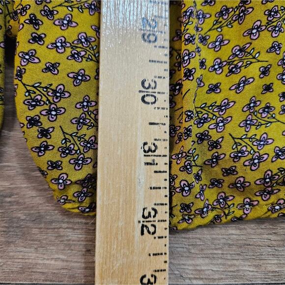 Easel Ruffled Tiered Long Sleeve Sundress Mini Babydoll Dress Boho Ditsy Floral - Picture 13 of 16